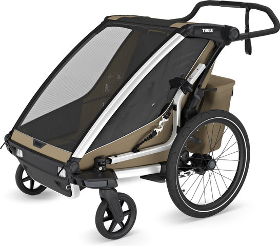 Thule Chariot Cross 2 double Kinderanhänger - faded khaki/20"