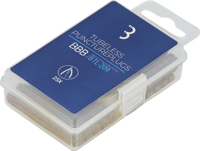 BBB PuncturePlugs BTL-209 rustines pour pneus tubeless - 25 pièces - brun