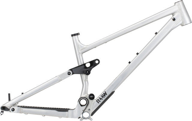 RAAW Mountain Bikes Jibb 29" Rahmenkit mit Essentials Kit - raw matt/135 mm/M/12 mm Steckachse