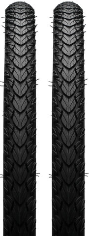 Set de 2 cubiertas de alambre Marathon Plus Tour 28" - negro-reflejante/42-622
