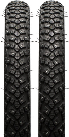 Schwalbe Cubierta de alambre con spikes Marathon Winter Plus 20" en set de 2 - negro-reflejante/20x1,6 (42-406)