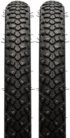 Schwalbe Marathon Winter Plus 24" Studded Wired Tyre Set - black-reflective/24x1.75 (47-507)