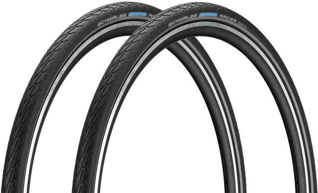 Schwalbe Set de 2 Pneus Rigides Marathon Racer 28" - noir-reflex/35-622