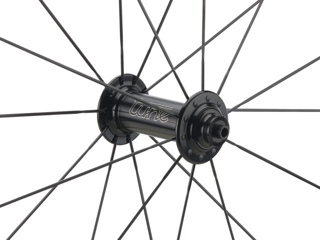 tune Juego de ruedas 28" freno de llanta TSR35 - negro/130 mm/100 mm/28"/Shimano carretera/100 mm/Shimano carretera/100 mm/130 mm