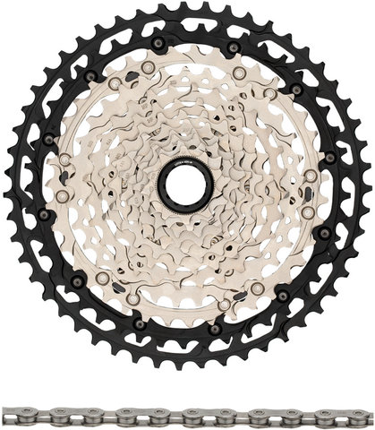 Shimano Set de desgaste cassette XT CS-M8100-12 + cadena CN-M8100 12 veloc. - plata/10-51