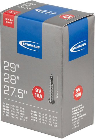 Schwalbe Inner Tube 19A Extralight for 27.5" / 28" / 29" - 25 Pieces - universal/28x1.5-2.35 Presta