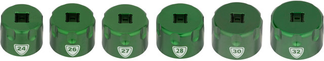 Set d'Embouts Suspension Top Cap Socket - green/universal