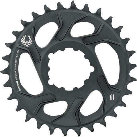 SRAM X-Sync 2 CF Direct Mount 6 mm Chainring for X01/XX1/GX Eagle - lunar grey/30 tooth