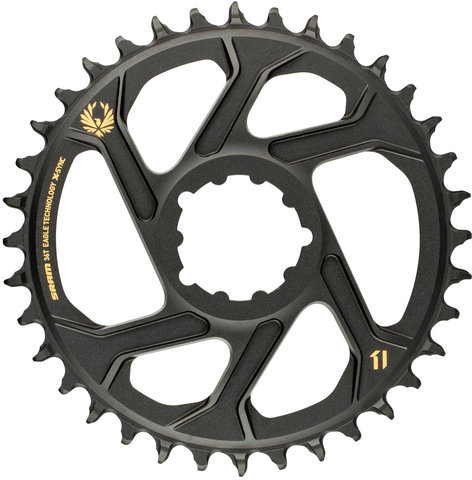 SRAM Kettenblatt X-Sync 2 Direct Mount 6 mm für X01/XX1/GX Eagle - gold/36 Zähne