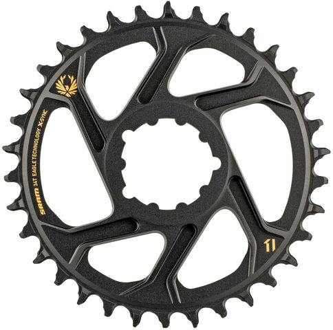 SRAM Kettenblatt X-Sync 2 Direct Mount 6 mm für X01/XX1/GX Eagle - gold/34 Zähne