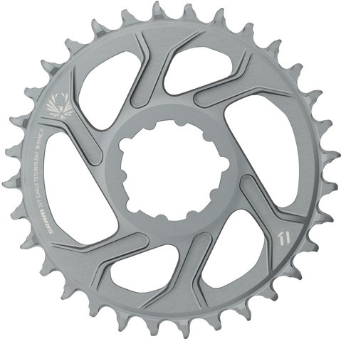 SRAM Plato X-Sync 2 Direct Mount 6 mm para X01/XX1/GX Eagle - polar grey/32 dientes