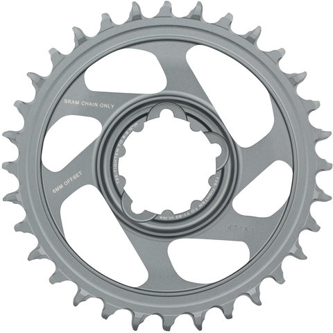 SRAM Kettenblatt X-Sync 2 Direct Mount 6 mm für X01/XX1/GX Eagle - polar grey/32 Zähne