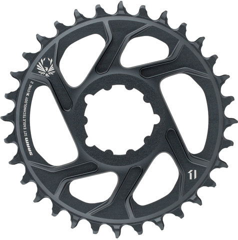 SRAM Plateau X-Sync 2 Direct Mount 6 mm pour X01/XX1/GX Eagle - lunar grey/32 dents