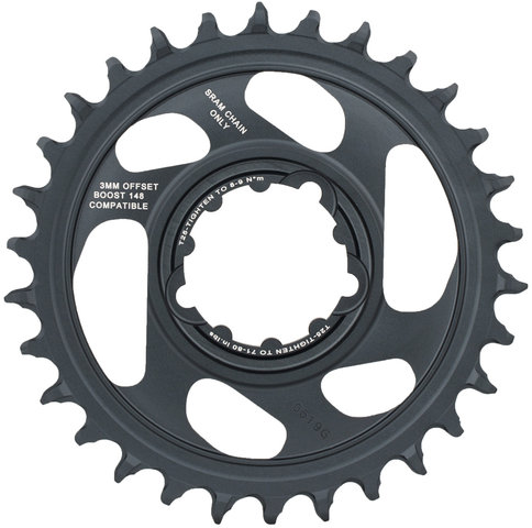 SRAM Plato X-Sync 2 Direct Mount 3 mm p. X01/XX1/GX Eagle Boost - lunar grey/30 dientes