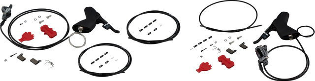 SRAM Set frenos disco hidr. Force 22 d+t c. man. cambios/frenos DoubleTap® - ice grey anodized | Set