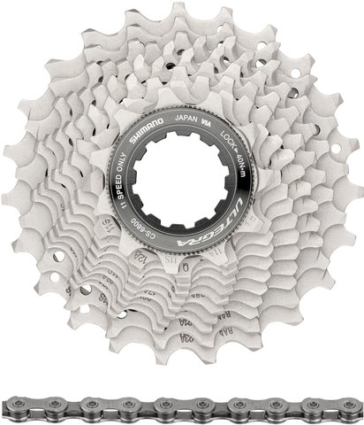 Shimano Ultegra Cassette CS-6800 + Chain CN-HG701 11-speed Wear & Tear Set - silver/11-23