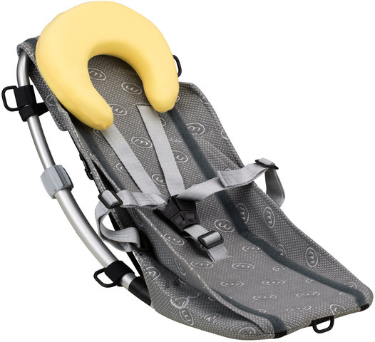 Babyschale verstellbar für Kinderanhänger - grau/universal