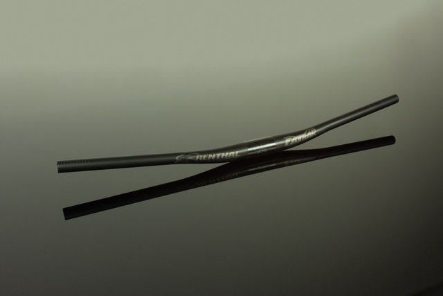 Renthal V3 Fatbar Lite Carbon 35 10 mm Riser Handlebar - carbon-gold/760 mm