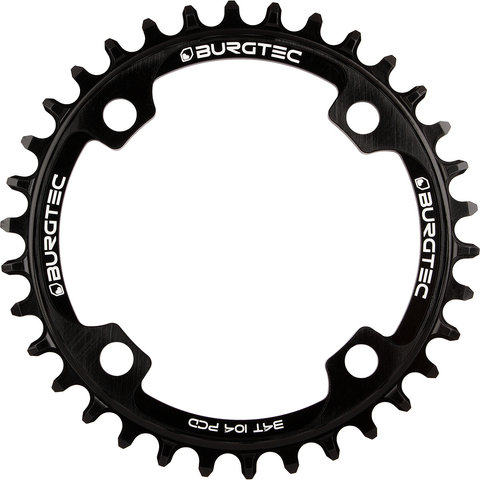 Burgtec 104 mm BCD Thick Thin chainring for Shimano - burgtec black/34/34 