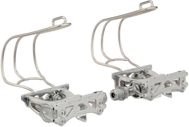 MKS CAGE CLIP Pedalhaken - silber/M