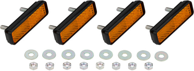 MKS Set de reflectores de pedales Reflector - amarillo/universal