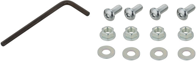 MKS Ganchos de pedal Toe Clip Alloy - plata/M