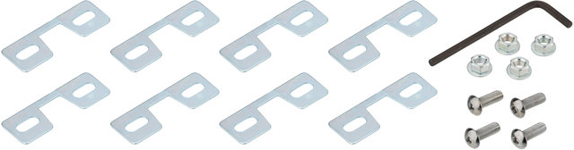 MKS Toe Clip Spacers - silver/universal