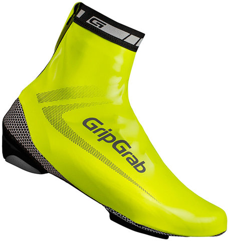 RaceAqua Hi-Vis Waterproof Shoe Covers - yellow hi-vis/M
