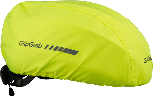 Waterproof Hi-Vis Helmet Cover - yellow hi-vis/one size