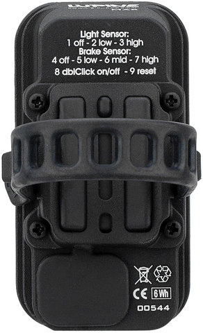 Lampe Arrière à LED Rotlicht Max avec Feu de Freinage - noir/universal