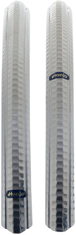 H1 Fender Set - fluted hammered-aluminium/43 mm / 28"