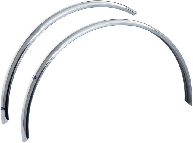 Set de guardabarros H30 RD + RT - smooth-aluminium/41 mm / 28"