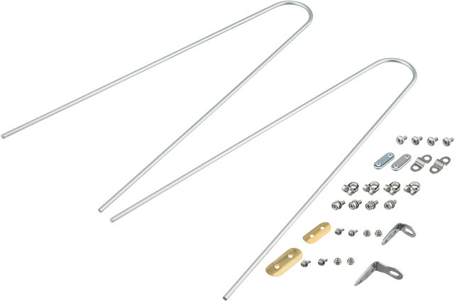 H31 Fender Set - smooth-aluminium/45 mm / 28"