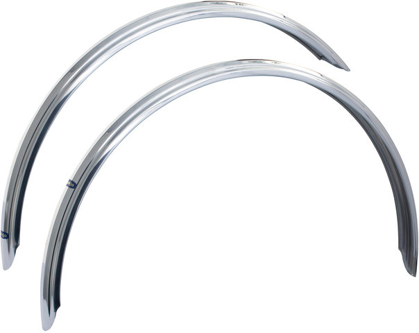 H47 Schutzblech Set VR + HR - smooth fluted-aluminium/48 mm / 28"
