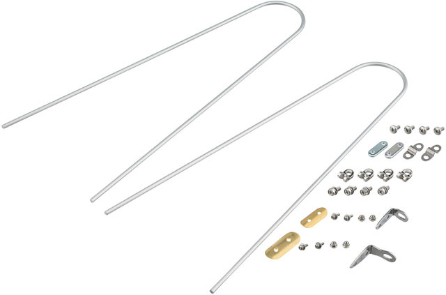 H80 Schutzblech Set VR + HR - smooth-aluminium/62 mm / 27,5"