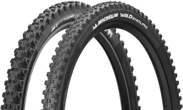 Michelin Set de 2 cubiertas plegables Wild Enduro GUM-X Front / Rear 29" - negro/29x2,4