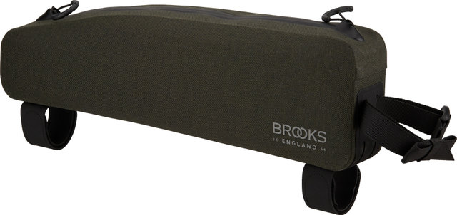 Brooks Sacoche pour Tube Supérieur Scape Top Tube Bag Long - mud green/1500 