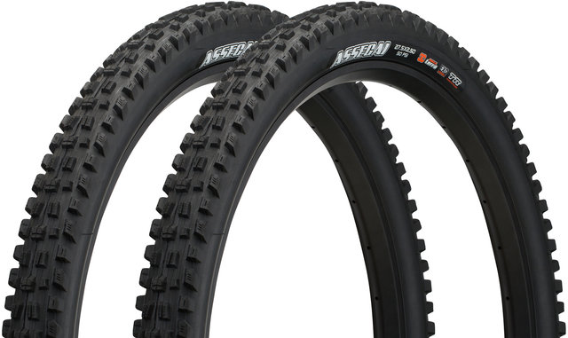 Maxxis Set de 2 Pneus Souples Assegai 3C MaxxTerra EXO WT TR 27,5" - noir/27,5x2,5