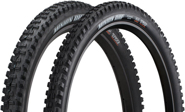 Minion DHF / DHR II Dual EXO WT TR 27.5" Folding Tyre Set - black/27.5x2.5 / 27.5x2.4