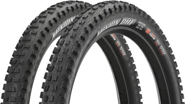 Maxxis Minion DHF+ / DHR II+ 3C MaxxTerra EXO TR 29+ Faltreifen 2er Set - schwarz/29x3,0