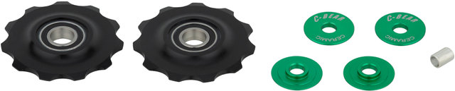 Schalträdchen Delrin® Shimano/SRAM 10-/11-fach - schwarz/universal