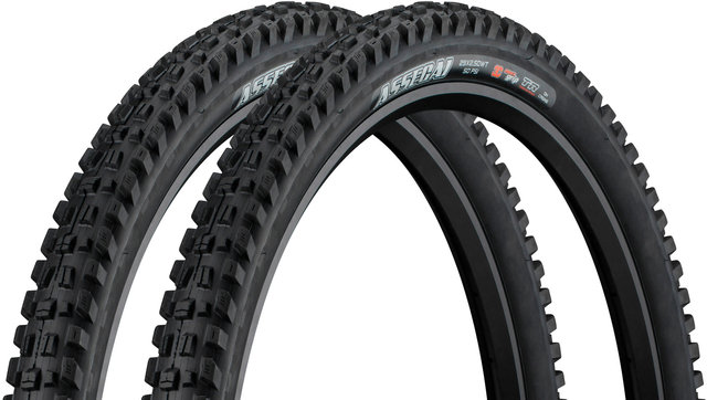 Maxxis Set de 2 cubiertas plegables Assegai 3C MaxxGrip Downhill WT TR 29" - negro/29x2,5