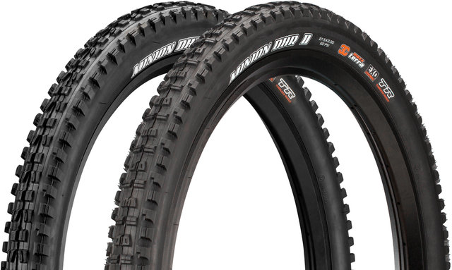 Maxxis Set de 2 Pneus Souples Minion DHF / DHR II 3C MaxxTerra EXO TR 27,5" - noir/27,5x2,3