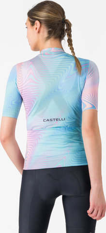 Castelli Cosmic Vortex S/S Women's Jersey - multicolor pink green | S