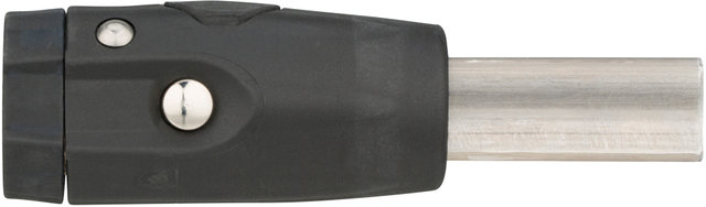 Deichselanschluss mit Schloss für Vierkantrohr gequetscht - schwarz/23,5 mm