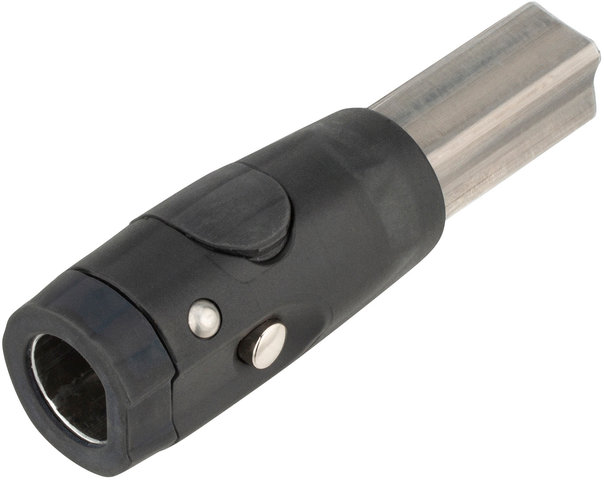 Tow Bar Connector w/ Lock for Pressed Square Tubes - black/23.5 mm