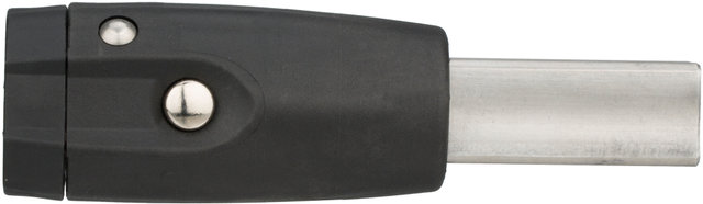 Deichselanschluss ohne Schloss für Vierkantrohr gequetscht - schwarz/23,5 mm