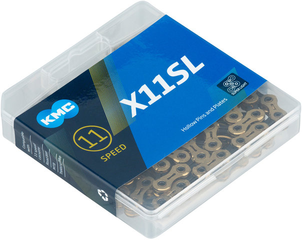 KMC X11SL 11-speed Chain - titanium nitride gold-black/11-speed