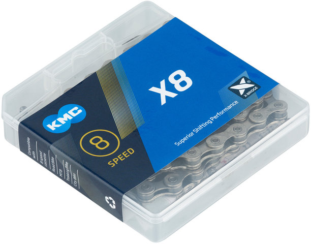 KMC X8 6-/7-/8-speed Chain - silver/8-speed