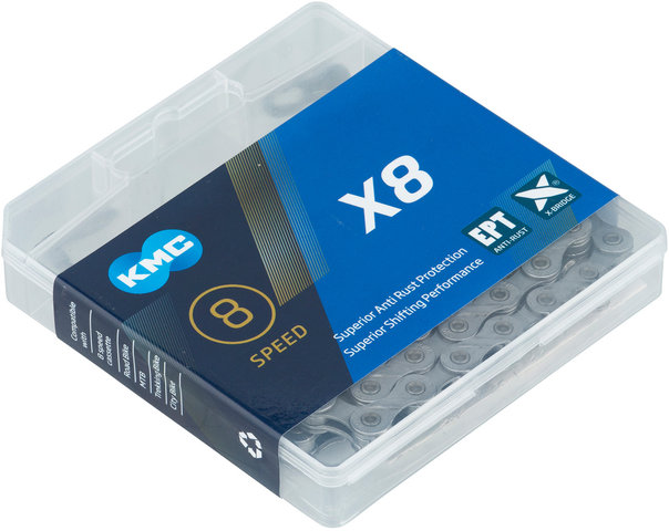 KMC X8 Kette 6-/7-/8-fach - ept silver/8 fach